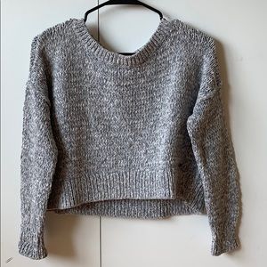 Hollister crop grey sweater